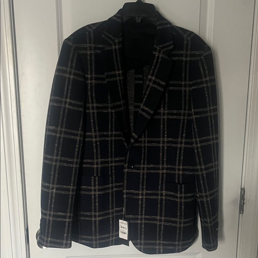 Nordstrom Dark Checkered Blazer